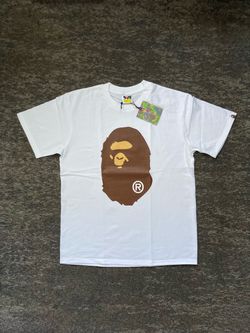 Bape white ape shirt size large men’s