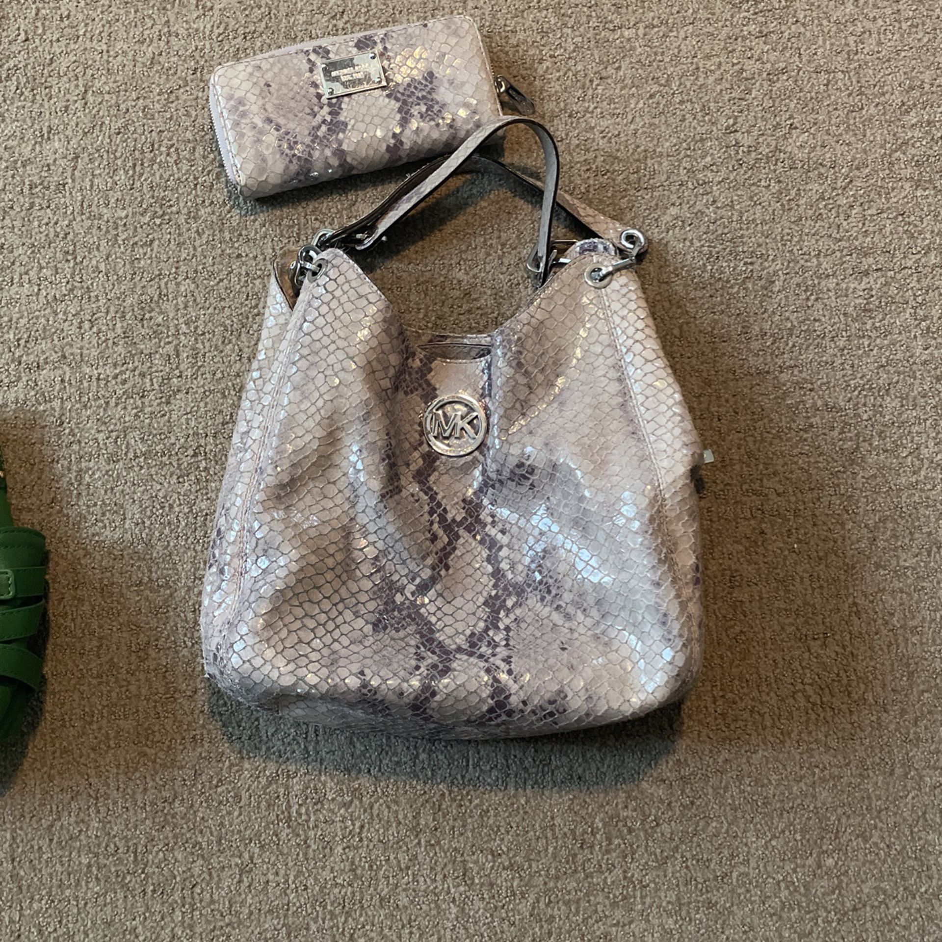 Michael Kors Snake Skin Purse And Wallet for Sale in Gilroy, CA - OfferUp