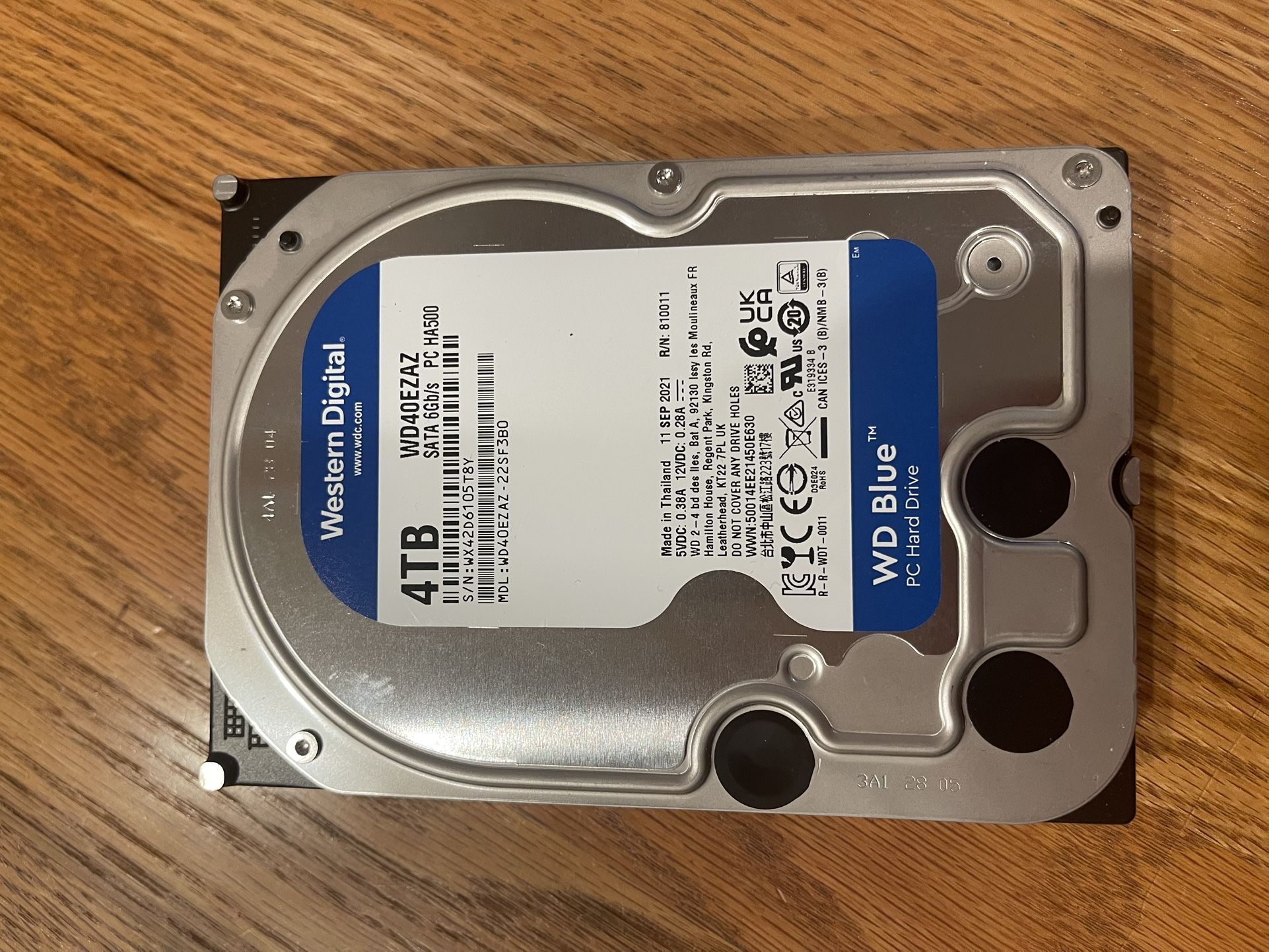 WD Blue 4TB HDD Hard Drive For Gaming PC Parts For Sale