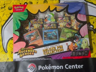 Pokemon Center Mega Evolution Ascended Heroes First Partners Deluxe Pin Collection