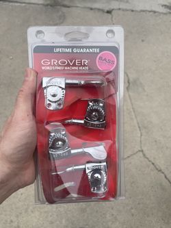 A set of Grover Titan Bass machine heads, specifically the 2+2 configuration for bass guitars