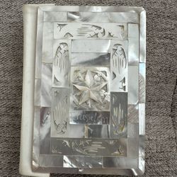 Vintage Red Letter Jerusalem Bible Mother of Pearl Cover English Collins Clear Type Press 1950
