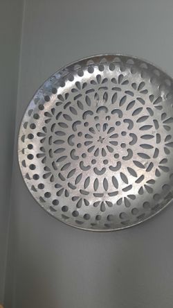 Silver  round decor  kitchen