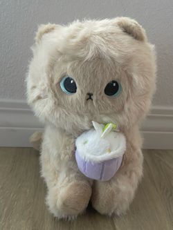 fluffy siamese plush