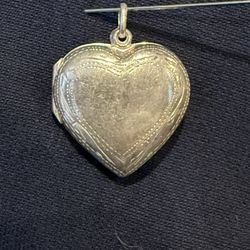 Sterling Silver Heart Locket Pendant New