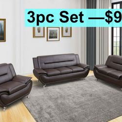 FREE DELIVERY💥Brand New 💥3PC Sofa, Loveseat, Chair Set 