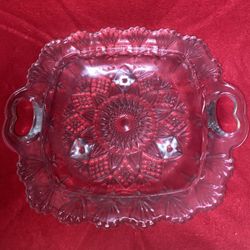 10.5 Inch x 9 Inch Glass Dish With Handles