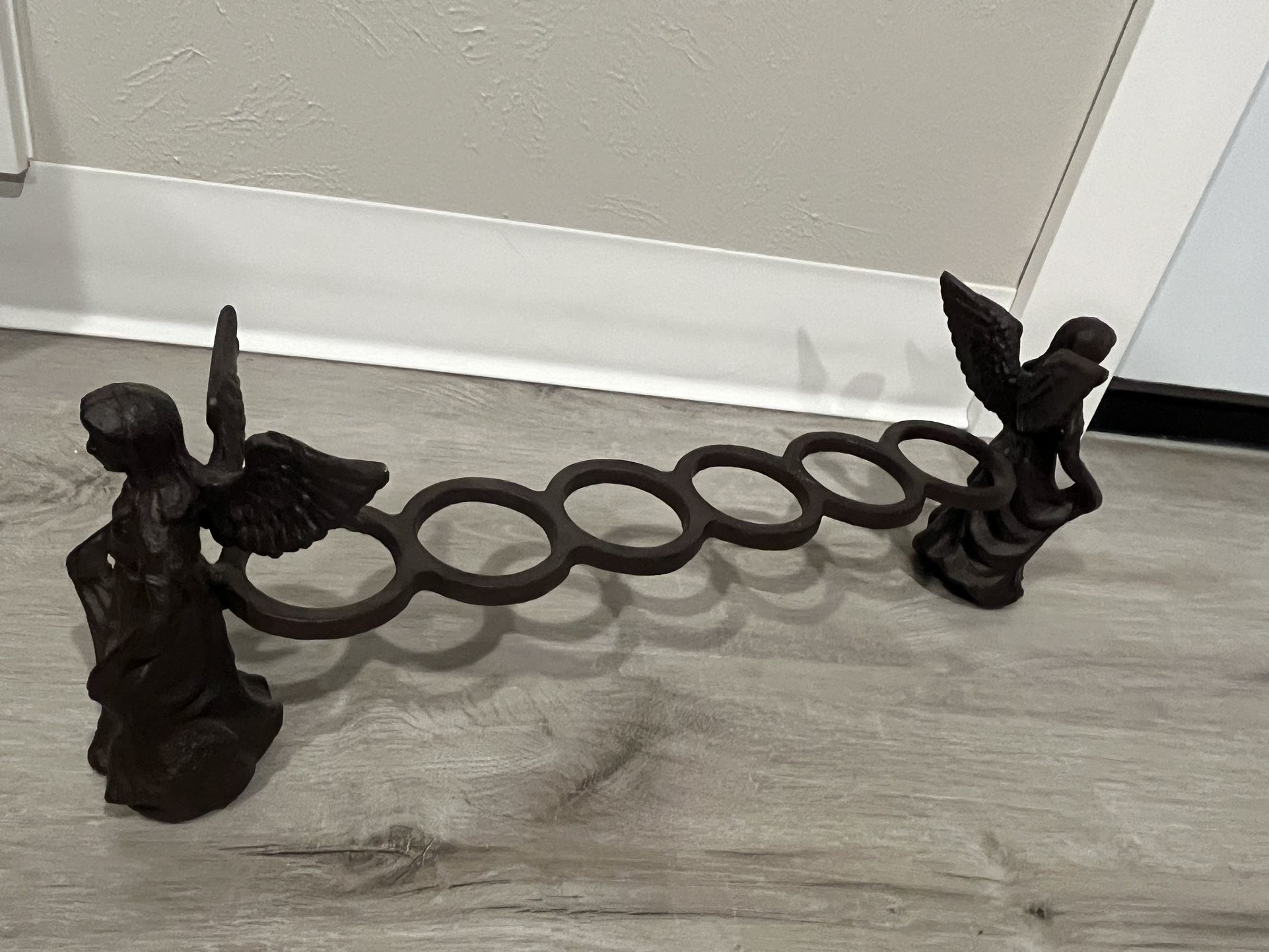 Cast Iron Angel Candle Holder