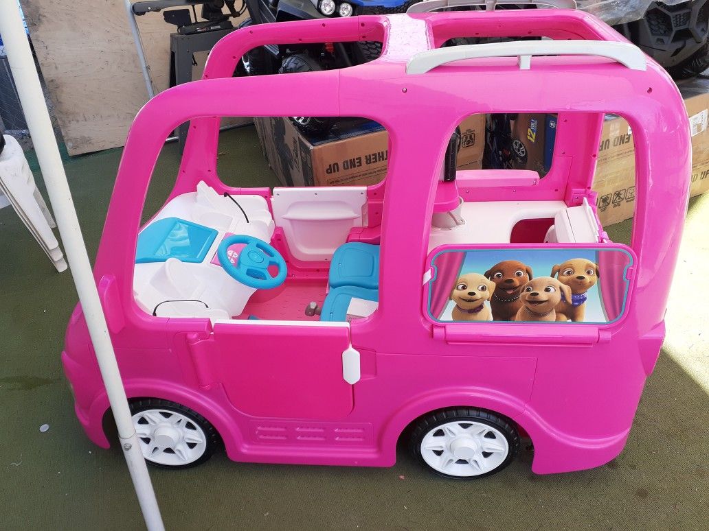 Power wheels Barbie Dream Camper Girls Electric Car