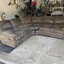 Ashley 2 Piece Sectional Couch  With Reclining   Ends