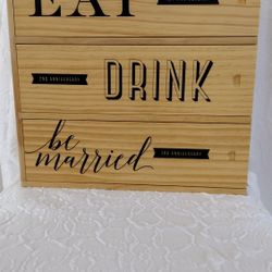 Wine Box. Wedding Gift. Wedding Anniversary 