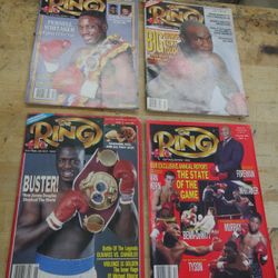  LOT 4 THE RING VINTAGE MAGAZINES APRIL 1990 MAY 1990 JUNE 1990 DECEMBER 1990  