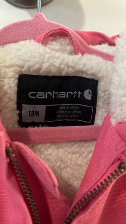 Carhartt pink sweater 18 months