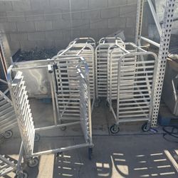 Half sized sheet pan racks 