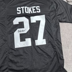 ERIC STOKES AUTOGRAPHED SIGNED Custom JERSEY-JSA COA-Georgia Bulldogs