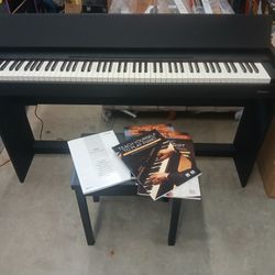 Roland Digital Piano F107 With Stand Pedals Headphones Bench 