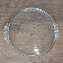 Mikasa Rose Crystal Cake dessert plate