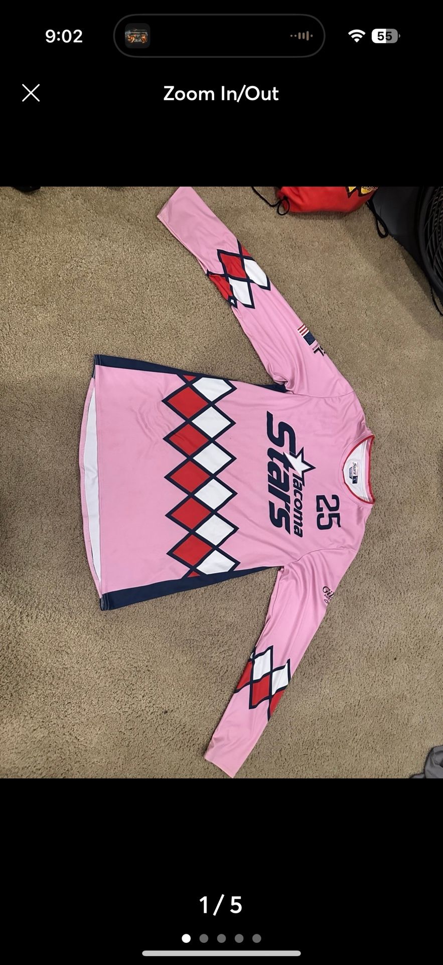 Tacoma stars valintine soccer jersey (see description)