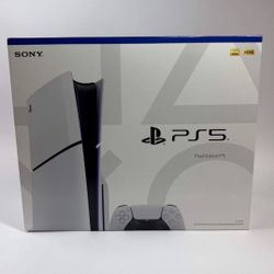 New Sony PlayStation 5 Slim Disc Edition PS5 1TB White Console Gaming System 