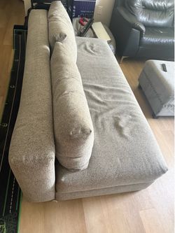 Grey futon couch