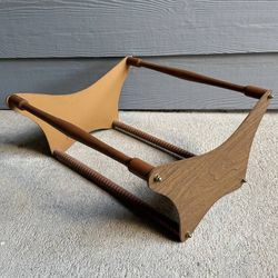 Vintage Mid Century Modern MCM Vinyl Records Rack Magazine Holder