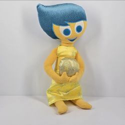 Disney Pixar Inside Out Joy Holographic Orb Plush Doll Stuffed Toy 15" Girl