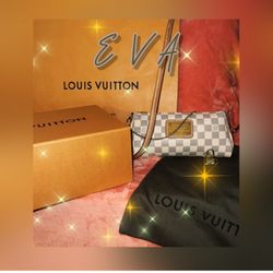 ‼️💯 authentic discontinued Louis Vuitton Eva in Damier Azur