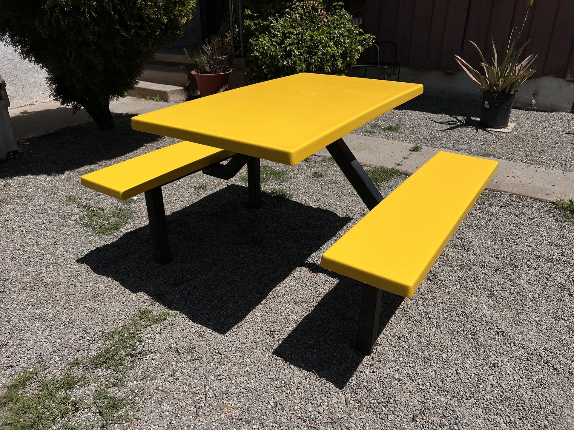 Outdoor Table Furniture Table Picnic Table Food Court Table Furniture Outdoor Table Solid Table MAKE AN OFFER!