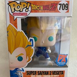 Funko Pop Dragon Ball Z : PX Previews  Super Saiyan 2 Vegeta 709