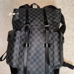 Louis Vuitton bag black leather