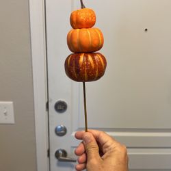 Three Pumpkin Gourd Stick
