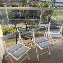 Folding chairs Ikea ($25 each)