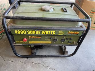 Outdoor Generator - Sportsman 4000 Surge Watts