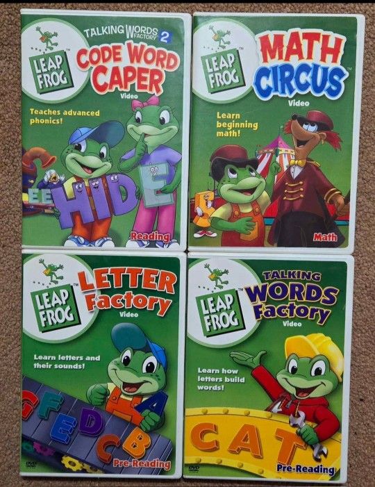 LEAP FROG EDUCATIONAL LEARNING DVD SET