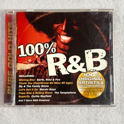 100% R&B Pure Gold Hits CD 2001 Sony Music Marvin Gaye Temptations Isley Bros