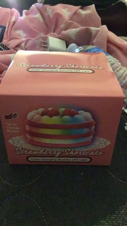 Strawberry Shortcake Color-Changing Squishy LED Light