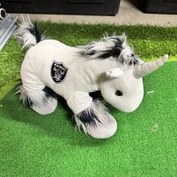 Raiders Stuffed Unicorn