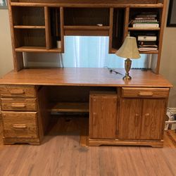 Oak Desk $ 150.00 Or Best Ofer 