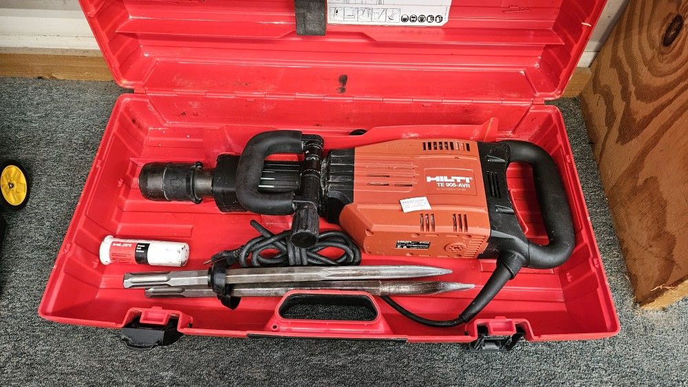 Hilti TE 905-AVR Demolition Jack Hammer Concrete Breaker W/Case