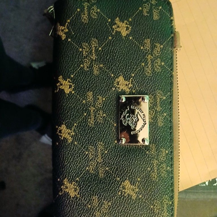 Beverly Hills Polo Club Brown Wristlet Wallet