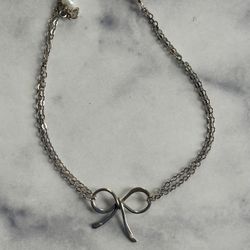 Sterling Silver 925 / Pearls Bow Bracelet 