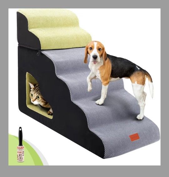 LOOBANI Dog Stairs for High Bed, 30 Inch Height 6 Steps
