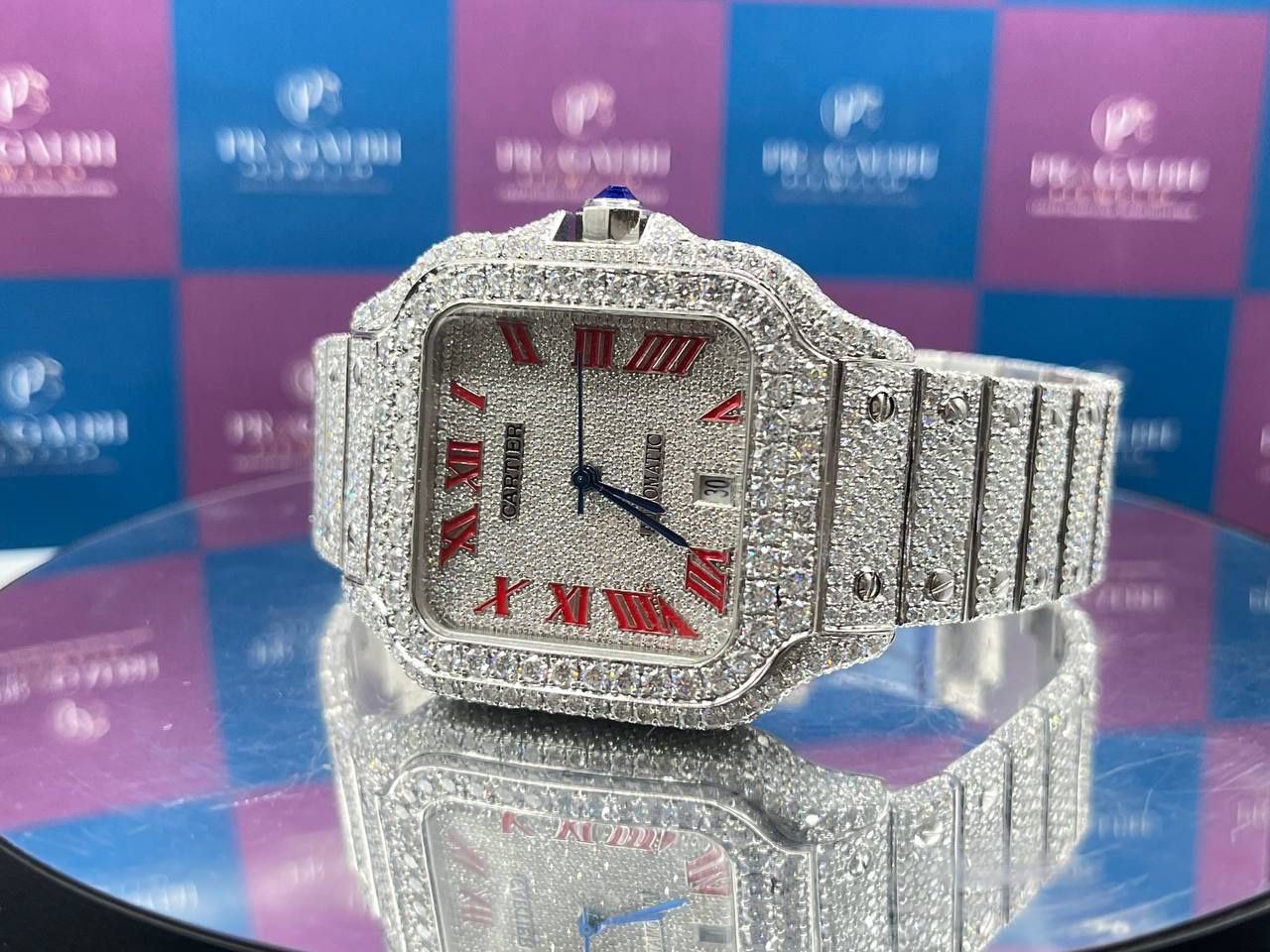 Cartier Moissanite Watch