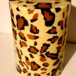 Safari Leopard 🐆 Large Pillar Candle Brand New