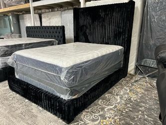 SUPER SALE VELVET BED FRAME 6FT HEADBOARD $329 QUEEN/$369 KING