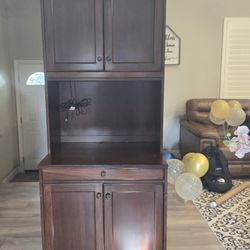 Storage Or Computer Desk With Cabinet 