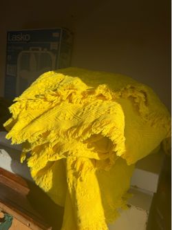 2 yellow Couch Covers