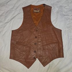 Vintage HIGear premium leather vest Size M