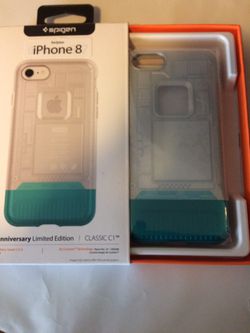 iPhone 8 case and charger