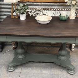 🤩Antique library table refinished